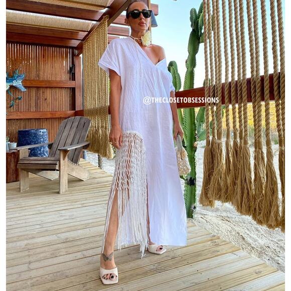 ZARA BLOGGER FAVE!!! Linen Midi Dress NWT LAST ONE!!! - Picture 12 of 16